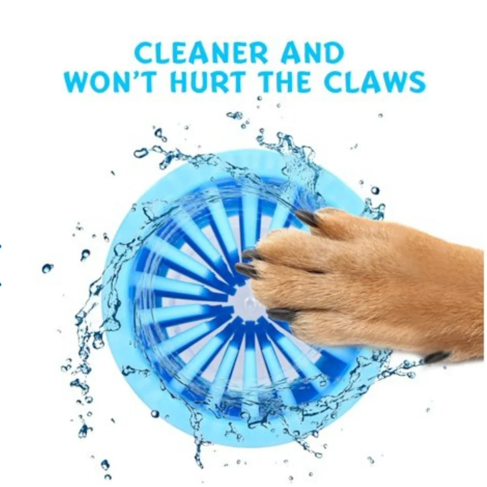 Portable dog paw cleaner size large